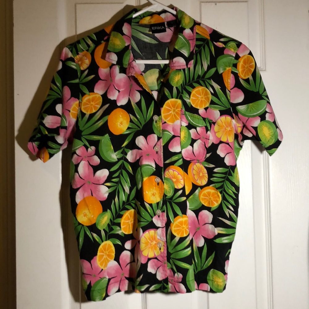 Vintage Hawaiian button down shirt